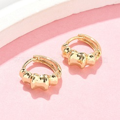 Латунные серьги обруча&nbsp;EJEW-Z102-24G