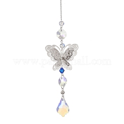 Стеклянные каплевидные подвесные ловцы солнца&nbsp;HJEW-JM04755-01