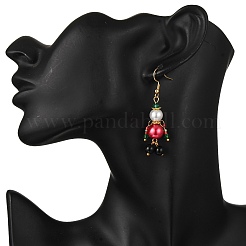 Болтающие серьги из стекла&nbsp;EJEW-MZ00483