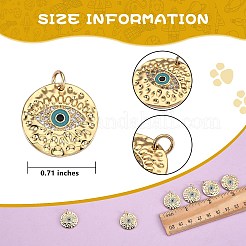 6 шт. Латунные подвески с микропаве&nbsp;ZIRC-SZ0001-74