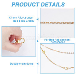 4 шт. подвеска из алюминиевой цепочки с кабелем&nbsp;HJEW-DR00147