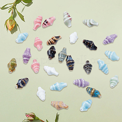 40шт фарфоровые бусины ручной работы&nbsp;PORC-PA0001-18