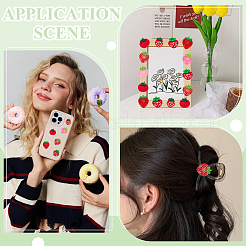 70шт 7 стиля непрозрачные кабошоны из смолы&nbsp;RESI-WR0001-13