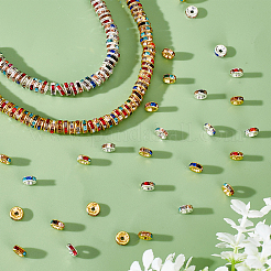 600 шт. 2 цвета железные дистанционные бусины&nbsp;IFIN-PH0001-65