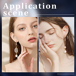 10 шт. латунные крючки для сережек с микропаве из кубического циркония&nbsp;KK-BBC0004-92