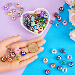 250 шт. 10 стиля европейские бусины из смолы и европейские бусины из сплава со стразами&nbsp;FIND-SC0010-17