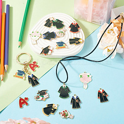 16 шт. 16 стиля подвески из эмалевого сплава на тему выпускного сезона&nbsp;ENAM-TA0002-70