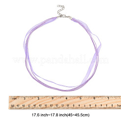 36 шт. 9-цветный вощеный шнур и лента из органзы для изготовления ожерелья&nbsp;NCOR-FS0001-03