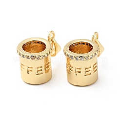 Покрытие стойки латунь микропаве прозрачные подвески из кубического циркония&nbsp;ZIRC-I059-04G