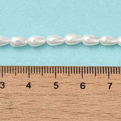 Гальваническая оболочка жемчужные бусы пряди BSHE-G010-4x6mm-01