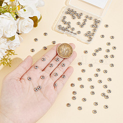 100 шт. разделительные бусины из нержавеющей стали 304&nbsp;STAS-UN0054-15