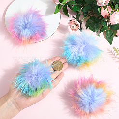 6 мягкий помпон из искусственного меха лисы&nbsp;FIND-SC0020-45