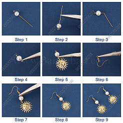 Набор для самостоятельного изготовления сережек «солнце&nbsp;DIY-SC0020-86