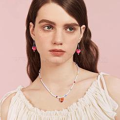 20 шт. 5 вида стеклянных эмалевых бусин&nbsp;GLAA-TA0003-49