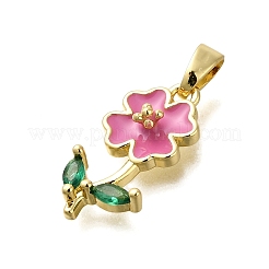 Латунные микро проложить кубического циркония подвески&nbsp;KK-V002-24G-01