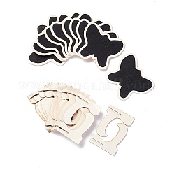 Деревянные мини-доски с бабочками&nbsp;LS-AJEW-M035-03