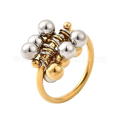 Кольца из нержавеющей стали 304 для женщин&nbsp;RJEW-V014-09GP