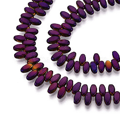 Гальванические нити из синтетических немагнитных гематитовых бусин&nbsp;G-T139-65D