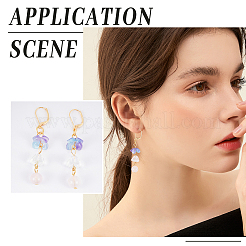 50 шт. латунные серьги с защелкой&nbsp;KK-CN0001-40