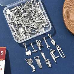 50шт 10 стиля подвески из сплава в тибетском стиле&nbsp;TIBE-FP0001-13