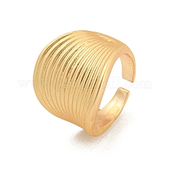 Регулируемые кольца из матового золотого сплава для женщин&nbsp;RJEW-K260-07C