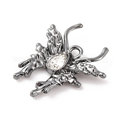 Латунные микропаве прозрачные подвески с фианитом&nbsp;ZIRC-I067-03B-01