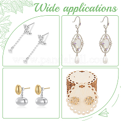 Деревянная открытка для сережек с отверстием для подвешивания&nbsp;DIY-WH0320-20B