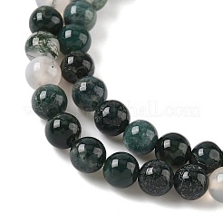 Природные моховой агат бисер нитей&nbsp;X-G-L470-31-6mm