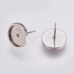 Серьги-гвоздики из нержавеющей стали 201&nbsp;LS-STAS-I088-F-01P