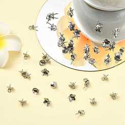 45 шт. 3 стиля нержавеющая сталь чашка жемчуг штифт кулоны булавки&nbsp;STAS-YW0003-09