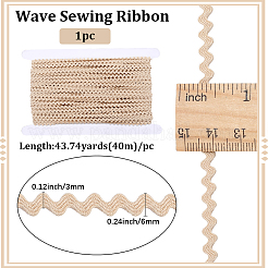 Лента из полиэстера с волнистой бахромой длиной 40 м.&nbsp;OCOR-GF0004-39Y