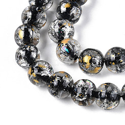 Хрустящие прозрачные стеклянные бусины нити&nbsp;GLAA-N030-8mm-01A