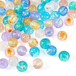 64 шт. 8-х цветные бусины ручной работы из фольги в технике лэмпворк&nbsp;FOIL-TA0001-05