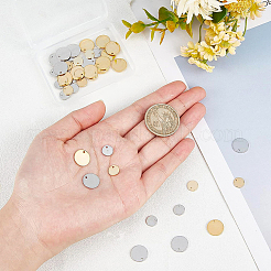 48шт 4 цвета латунные подвески&nbsp;KK-BC0002-18-NF