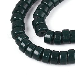 Непрозрачные сплошные цветные стеклянные бусины&nbsp;GLAA-N026-3x6mm-10