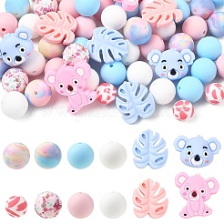 5 стиль силиконовых бусин&nbsp;SIL-YW0002-49