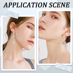 20 шт. каплевидная фурнитура для сережек-гвоздиков из латуни&nbsp;KK-BBC0011-95