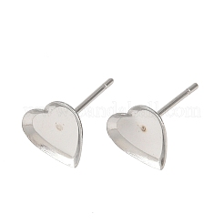 Устойчивые к потускнению серьги-кабошоны из нержавеющей стали 304 пустые оправы&nbsp;LS-X-STAS-Q170-12