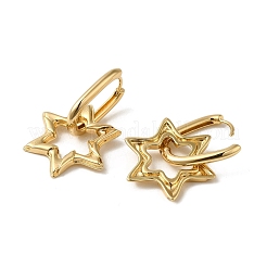 Латунные серьги обруча&nbsp;EJEW-L271-34KCG