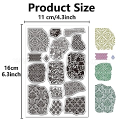 Пластиковые штампы&nbsp;DIY-WH20018-0260