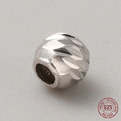 Бусина из стерлингового серебра с родиевым покрытием&nbsp;STER-WH0019-08B-P