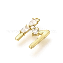 Латунные микро проложить кубического циркония подвески&nbsp;KK-M310-01G-13
