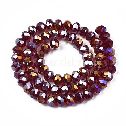 Стеклянные бусины с гальваническим покрытием &nbsp;EGLA-A034-T10mm-B29