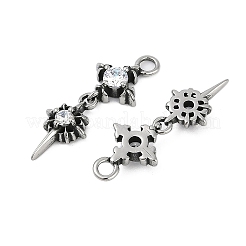 Подвески из хирургической нержавеющей стали 316 с микропаве из кубического циркония&nbsp;STAS-G349-03AS-02