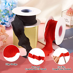 2 рулон 2-цветных полиэстеровых лент с рюшами&nbsp;OCOR-TA0001-80