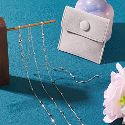 1 м 925 цепочки-сателлиты из стерлингового серебра&nbsp;STER-TA0001-21