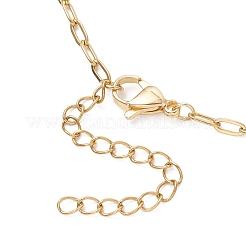 Изготовление ожерелья из цепочки-скрепки из нержавеющей стали 304 толщиной 2.5 мм&nbsp;AJEW-JB01496-02