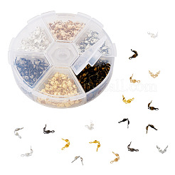 480 шт. 6-х цветные железные наконечники для бусин&nbsp;IFIN-PJ0001-02