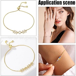 8 шт. 4 стиля браслет-спутник из нержавеющей стали 304 для изготовления слайдеров&nbsp;AJEW-AR0001-87