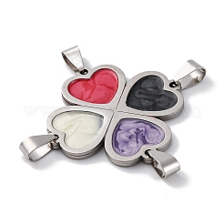 201 нержавеющая сталь со стеклянными подвесками-соединителями&nbsp;STAS-Q342-09P